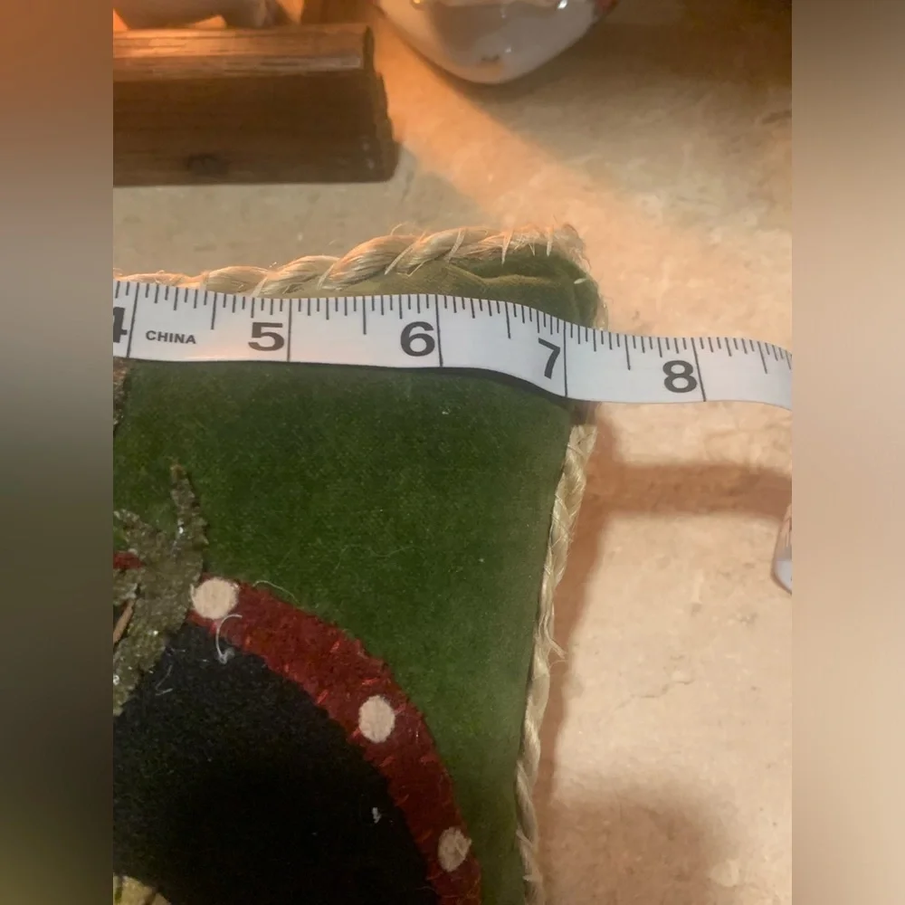 Weighted Door Stop Winter ReinDeer Christmas Pillow.
